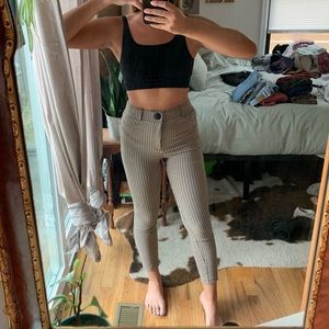 🌟 ZARA PLAID WORK LEGGING PANTS